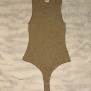 Le Lis Glittering Tan Bodysuit